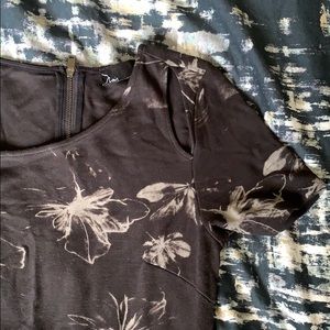 Noir maternity midi dress